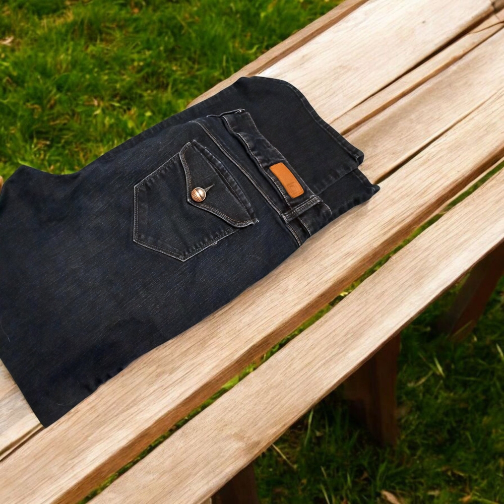 Classic Blue Denim Jeans with Rich Indigo Hue